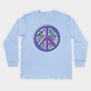 Peace on Earth Kids Long Sleeve T-Shirt